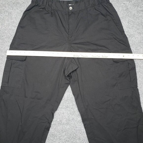 Rue21 Pants Womens Plus 1X Black Cargo High Rise Pockets Elastic Waist New - Picture 7 of 12